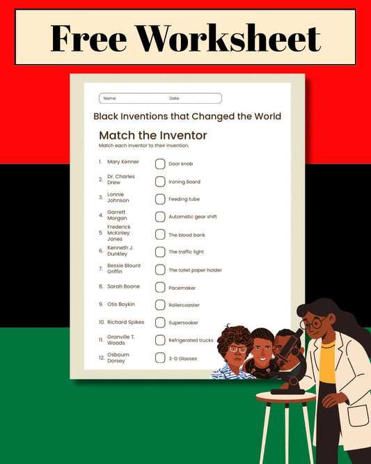 "Match the Inventor" Worksheet